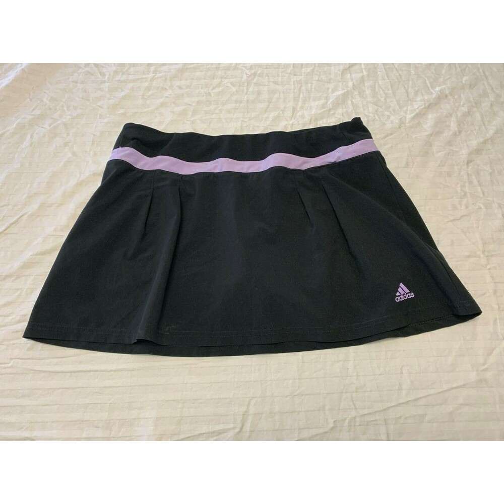 ADIDAS CLIMALITE WOMENS ATHLETIC SKIRT SKORT WITH BUILT SHORTS SIZE M